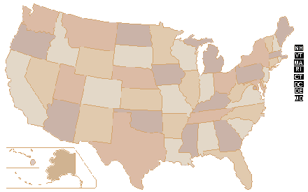 Clickable USA map
