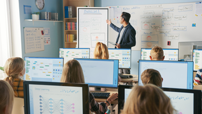 teaching in a modern classroom