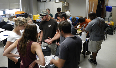 Group of students talking