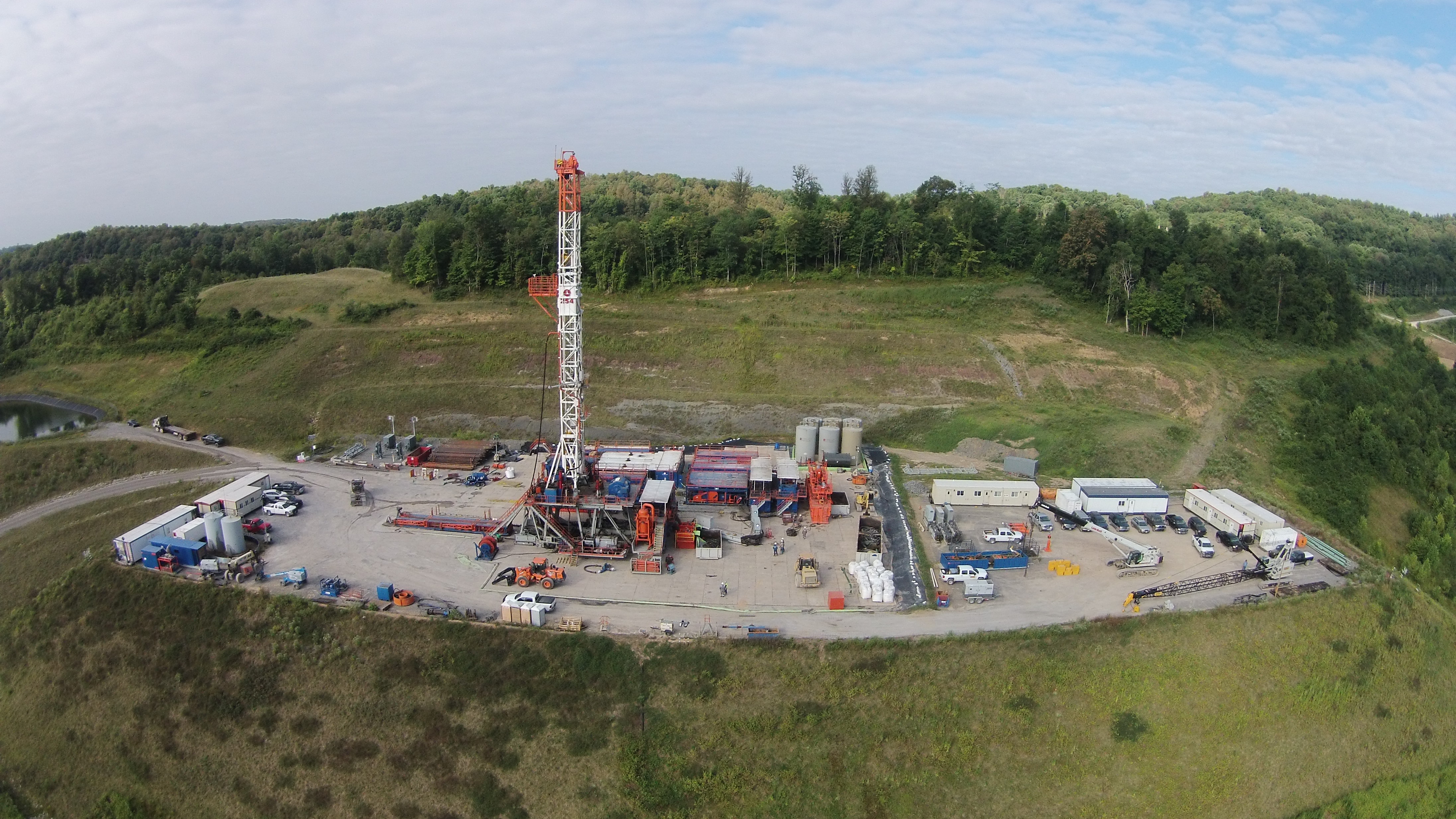 Marcellus Shale Energy and Environment Laboratory drill site near Morgantown, West Virginia. 
