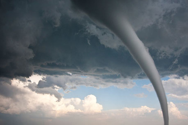 Tornado funnel. Image Credit: NASA
