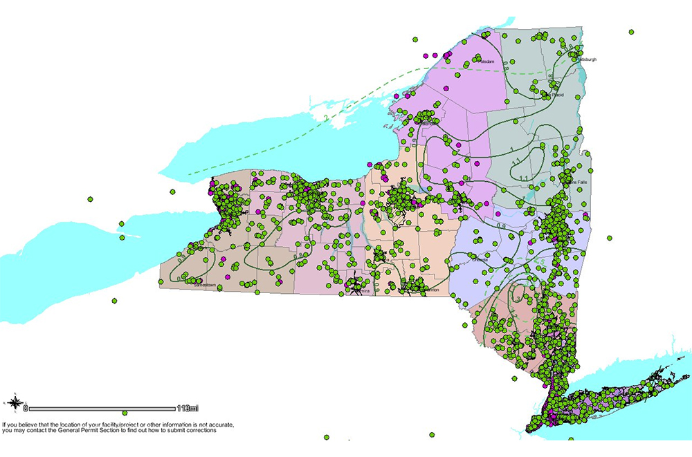 Interactive Map Of Stormwater Information In New York State