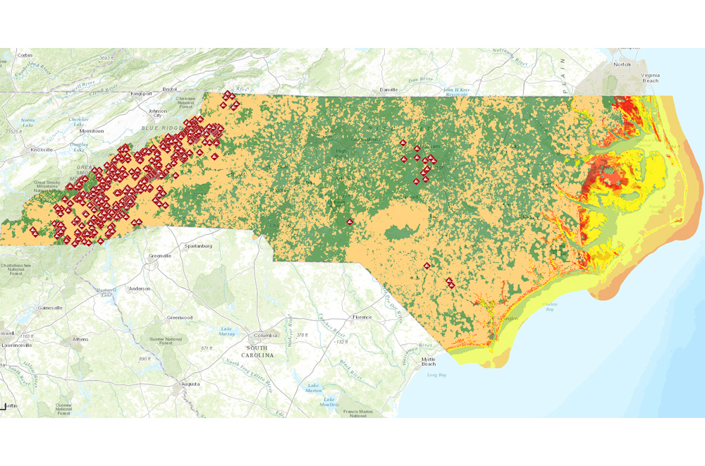 anden Brandy Mindre Interactive map of North Carolina's geology and natural resources |  American Geosciences Institute