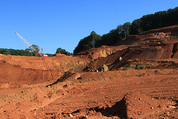 Field photograph of the Emerson Barite Mine. (Credit: R. Kath, 2015)