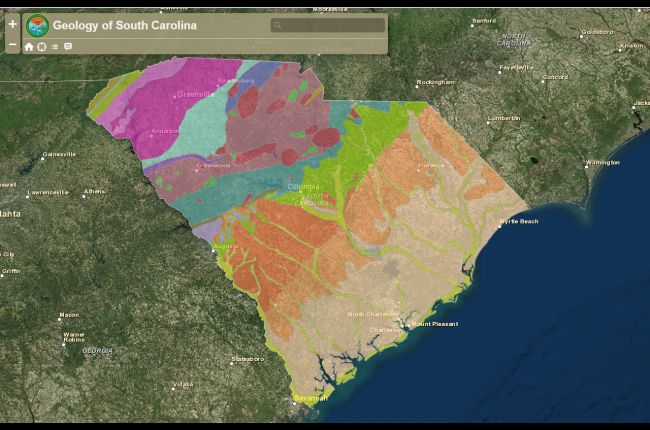 Interactive Map Of The Geology Of South Carolina American