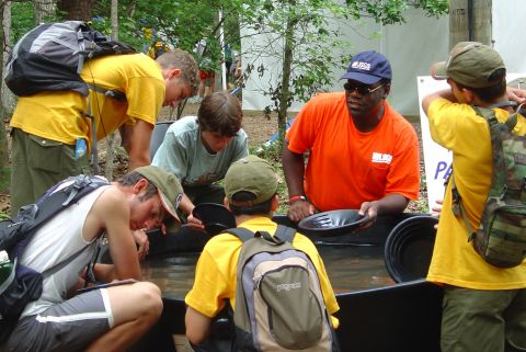 USGS leading an outreach experience