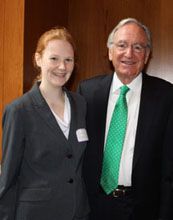 Brittany with Senator Tom Harkin.