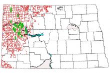 Screenshot of the North Dakota DMR's oil and gas interactive map. Image Credit: North Dakota Department of Mineral Resources