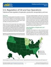 Cover of U.S. Regulation of Oil and Gas Operations