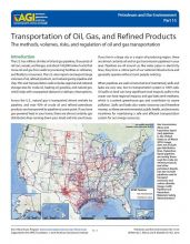 Cover of Transportation of Oil, Gas, and Refined Products