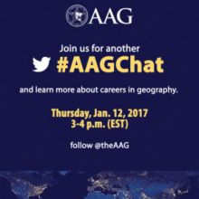 Flyer for the AAG Chat on Careers in Geography