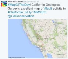 Interactive map of California fault activity. Image Credit: California Geological Survey