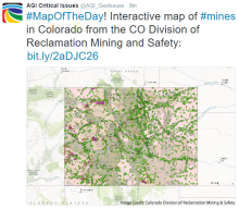 Screenshot of interactive map of mines in Colorado. Image Credit: Colorado Division of Reclamation Mining and Safety