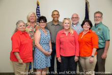 NCKRI Executive Director meets with First Family on their vacation to the Carlsbad Caverns