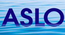 ASLO logo superimposed over water