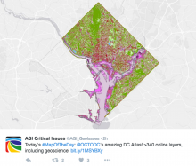 Map of the Day of the District of Columbia from the Office of the Chief Technology Officer