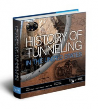 The cover of SME's new book "History of Tunneling in the United States"