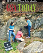 The July 2017 Cover of GSA Today