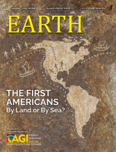 January 2017 cover of EARTH Magazine