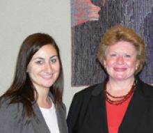 Stephanie Praus (left) with Senator Debbie Stabenow from Michigan.