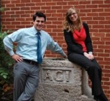 Joey Fiore (left) and 2009 Fall Intern Mollie Pettit (right).