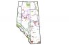 Screenshot of Alberta Energy's map of oil sands information in Alberta