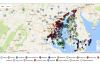 Screenshot of interactive map of groundwater levels in Maryland