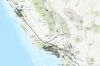 Screenshot of the interactive California Geological Survey Map.