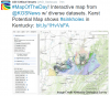 Interactive map of geoscience features in Kentucky. Image Credit: Kentucky Geological Survey