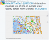 Screenshot of interactive map of North Dakota surface water quality. Image Credit: North Dakota Department of Health