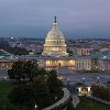 Image of U.S. Capitol in the evening.