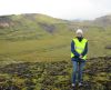 Allyson Anderson Book conducts geothermal field studies in Iceland.