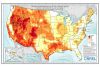 National Renewable Energy Laboratory map of geothermal resources in the United States.