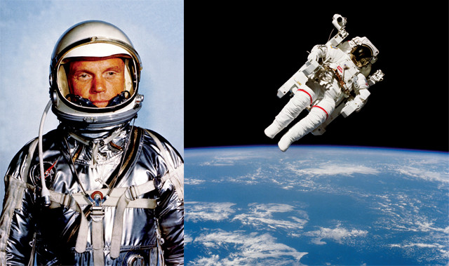 Benchmarks: February 1962 and 1984: John Glenn and Bruce McCandless make space flight history