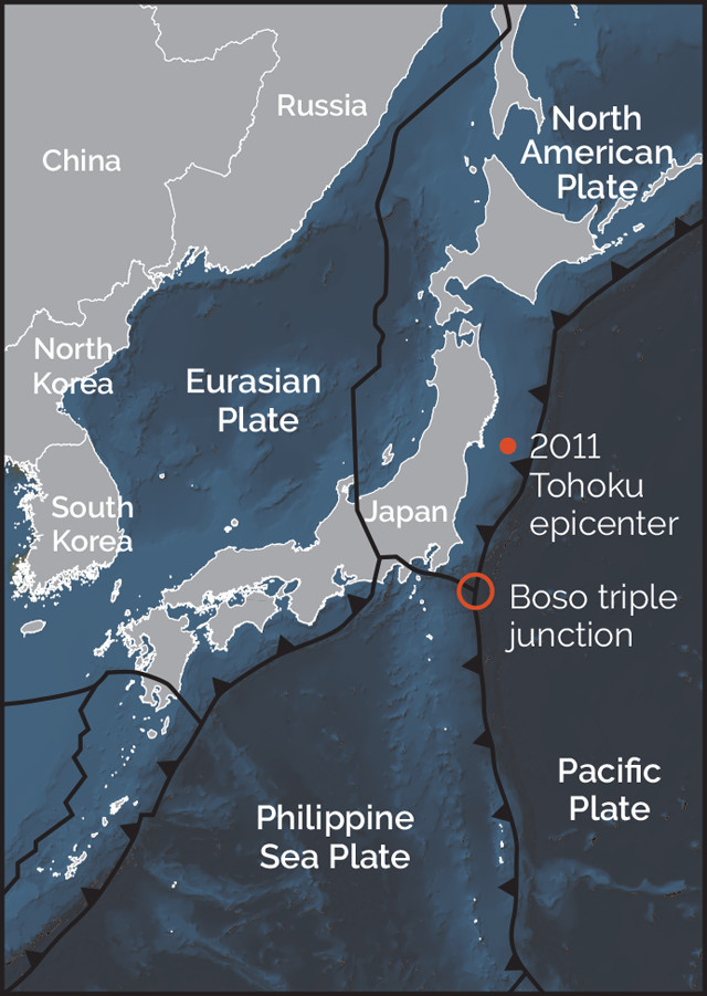 tohoku earthquake map