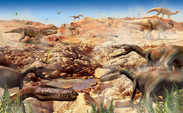 triassic period landscape