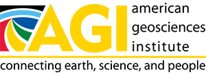 AGI logo multicolored with tagline connecting each, science, and people