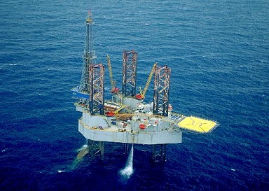 The Noble John Sandifer jackup oilrig