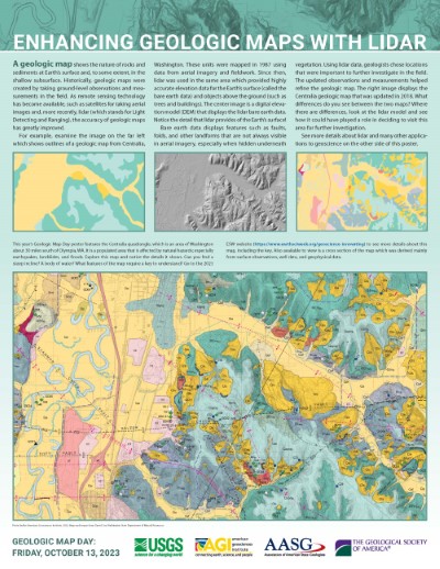 Geologic Map Day 2023 poster front