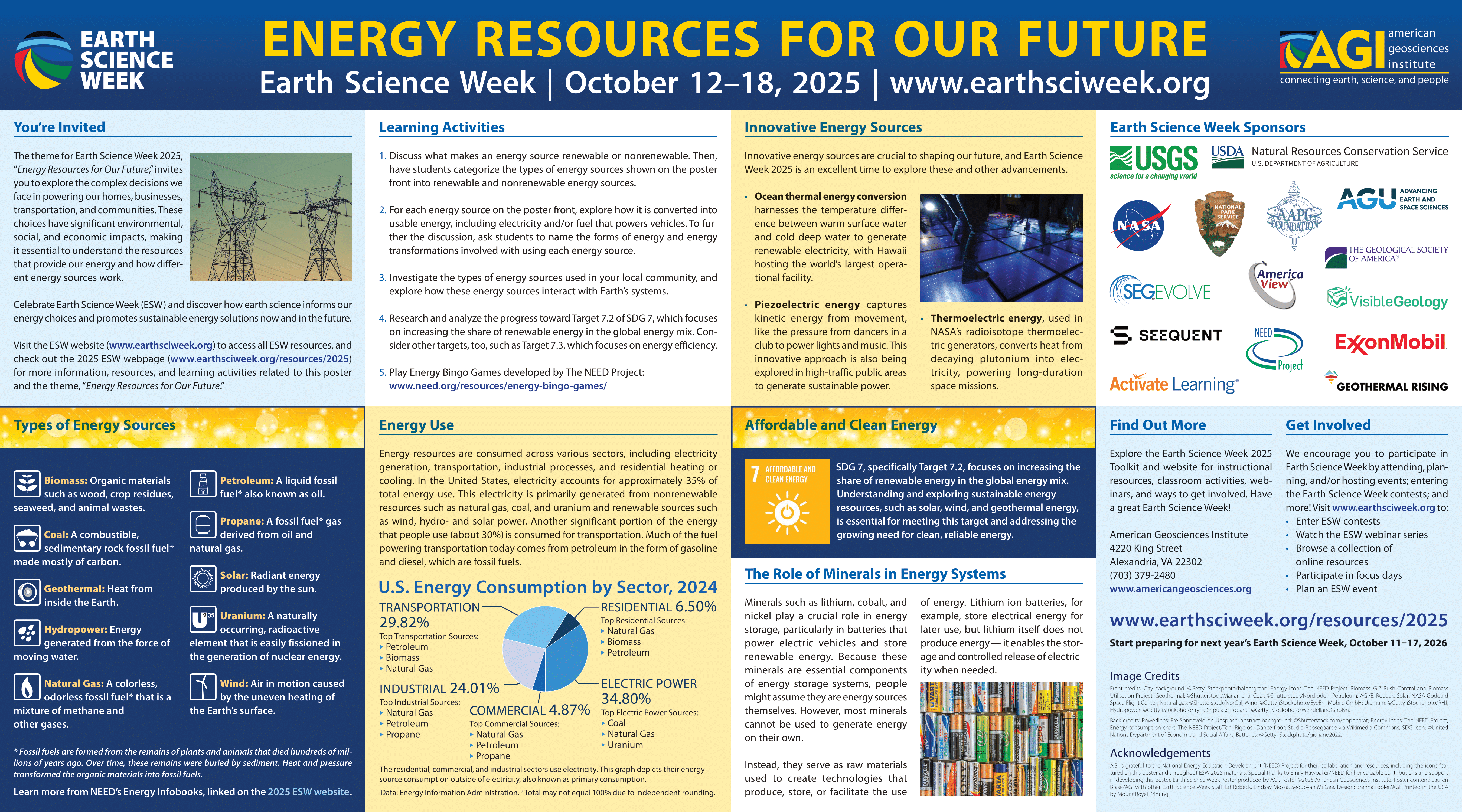 Energy Resources for Our Future ESW 2025 Poster Back