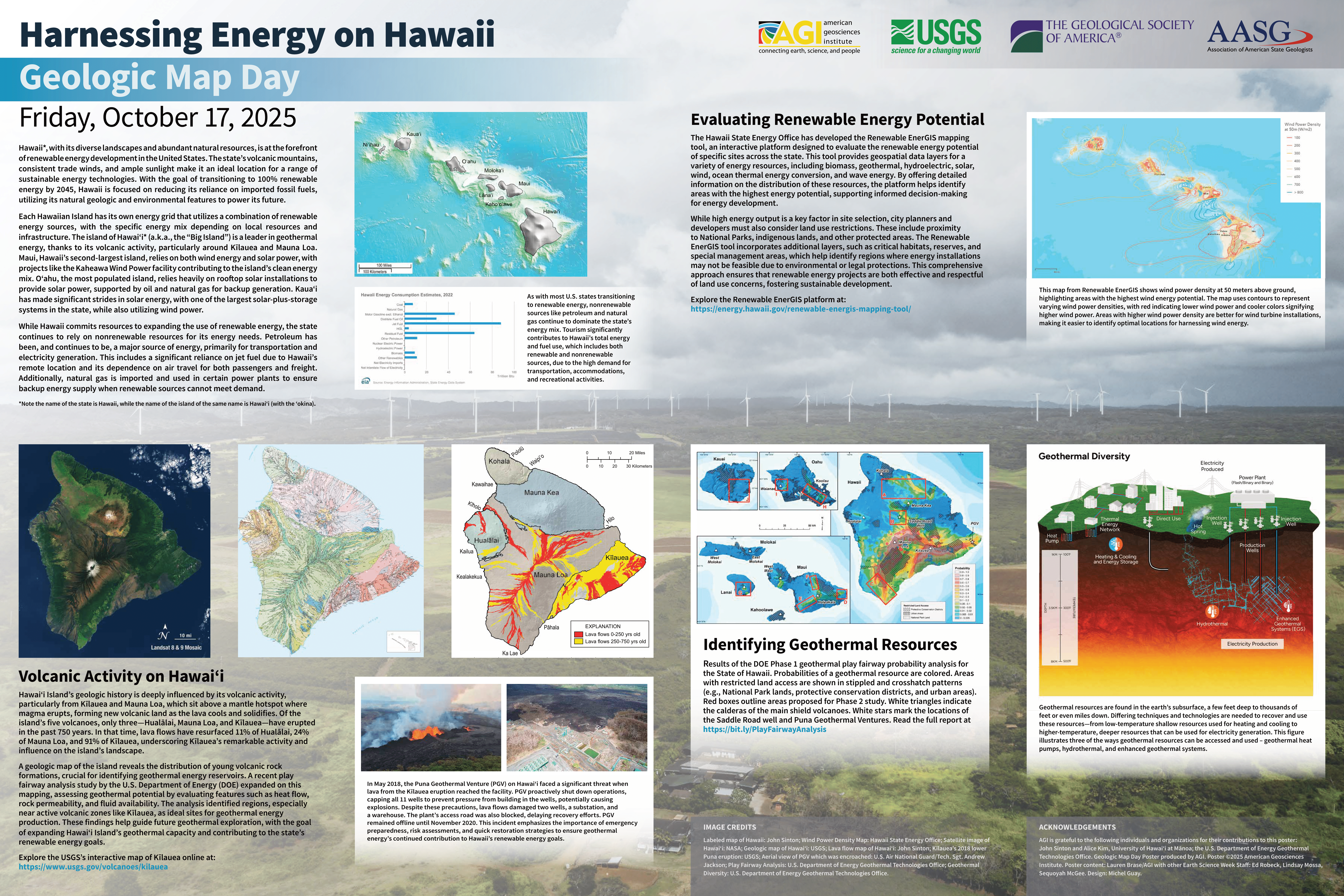 Geologic Map Day poster back from ESW 2025