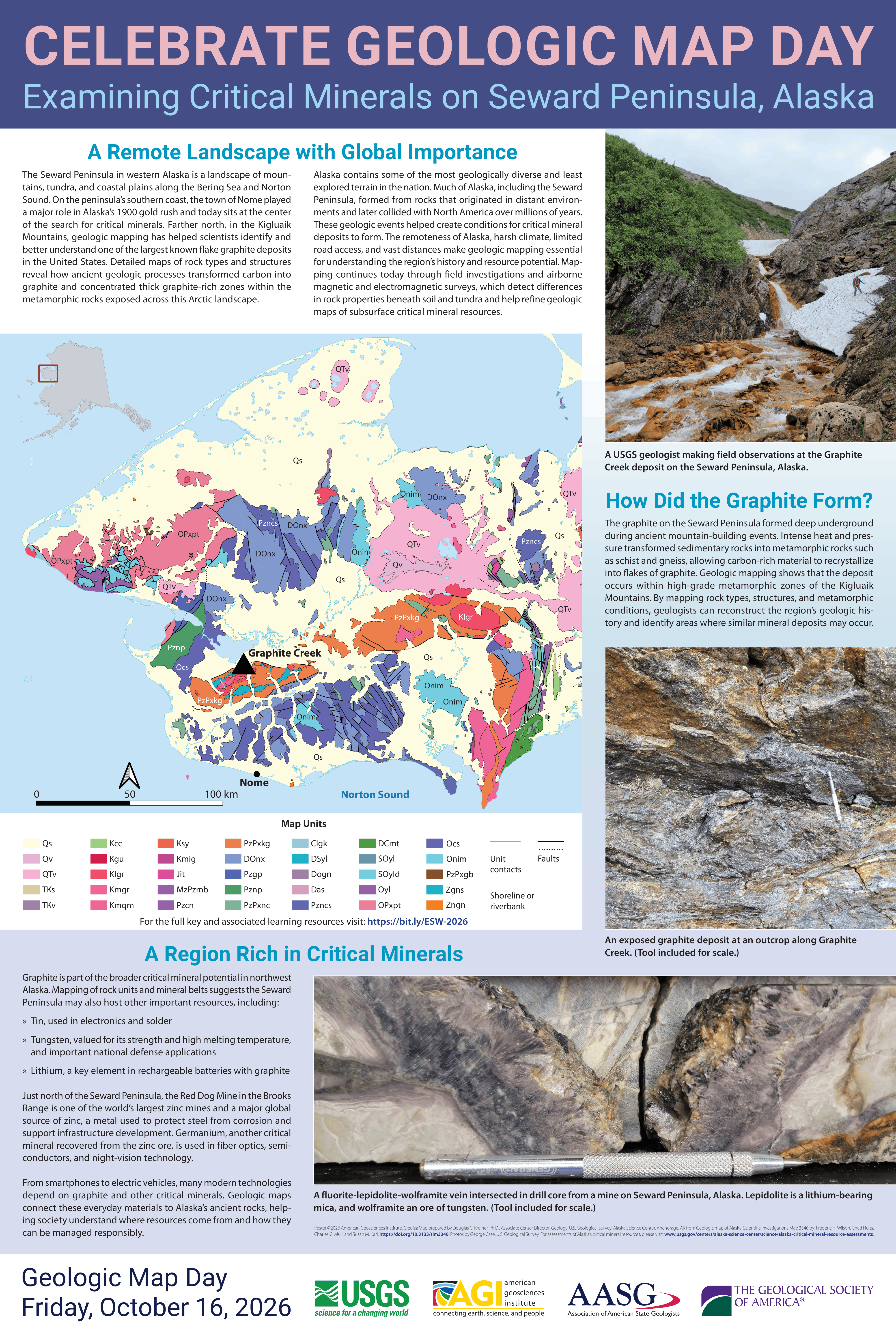 Geologic Map Day poster from ESW 2026