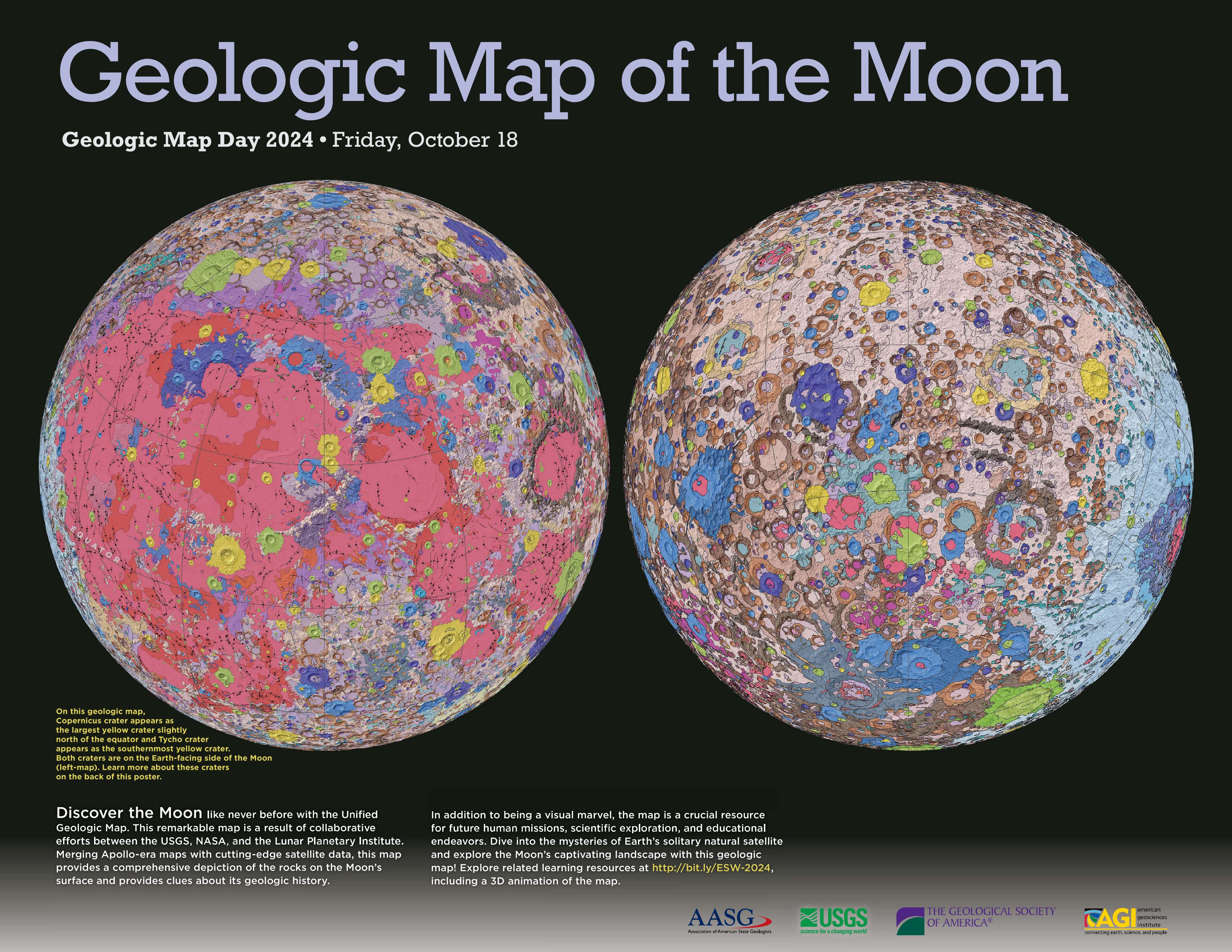 Geologic Map Day poster front from ESW 2024