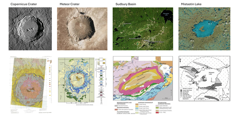 crater images and maps