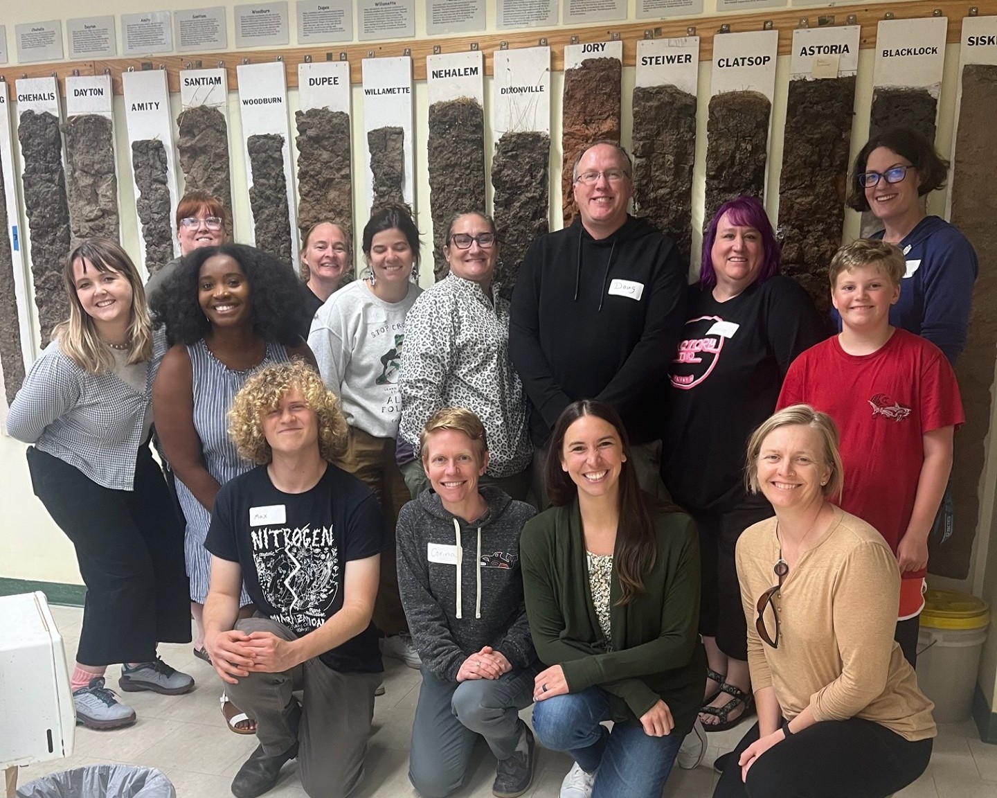 SSW 2025 Teachers and presenters at the AGI/NRCS Soil Science Workshop at Oregon State University.