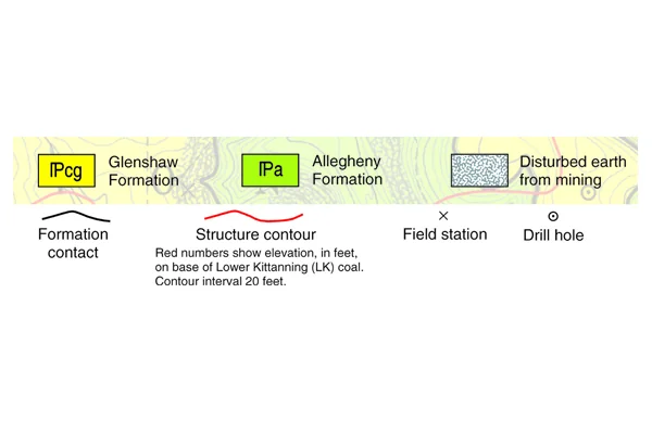 Key to Figure 2 (below top figure): Credit: C. Dodge, Pennsylvania Geological Survey