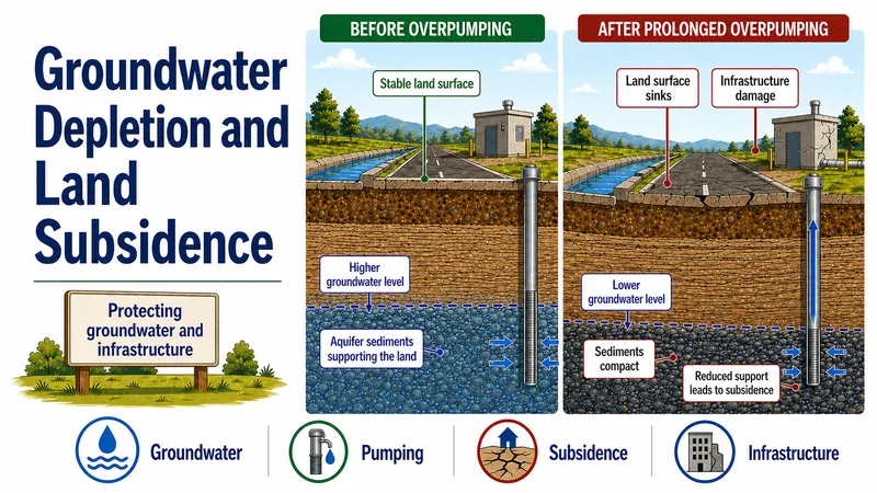 Groundwater Depletion and Land Subsidence
