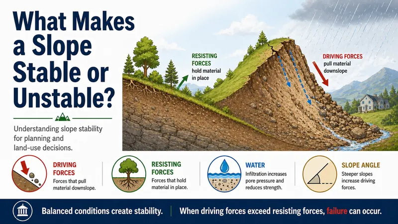 What Makes a Slope Stable or Unstable?
