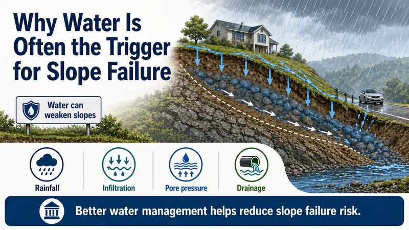 Why Water Is Often the Trigger for Slope Failure