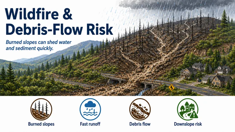 Why Wildfire Increases Landslide and Debris-Flow Risk